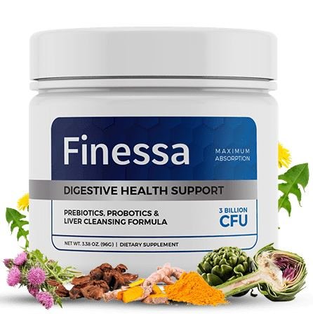 Finessa digestive health support supplement with probiotics and liver wellness ingredients